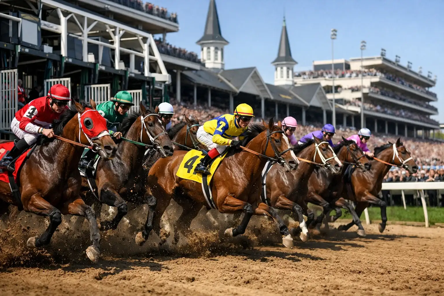 Startszene beim Kentucky Derby