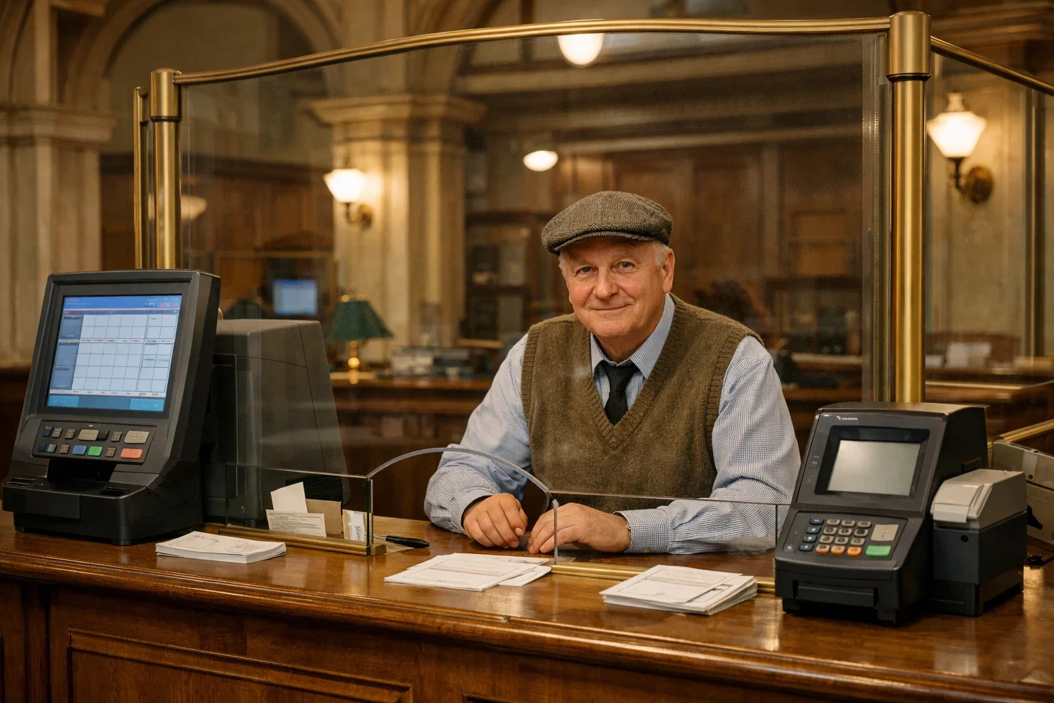 Historische Totalisatormaschine an Rennbahn